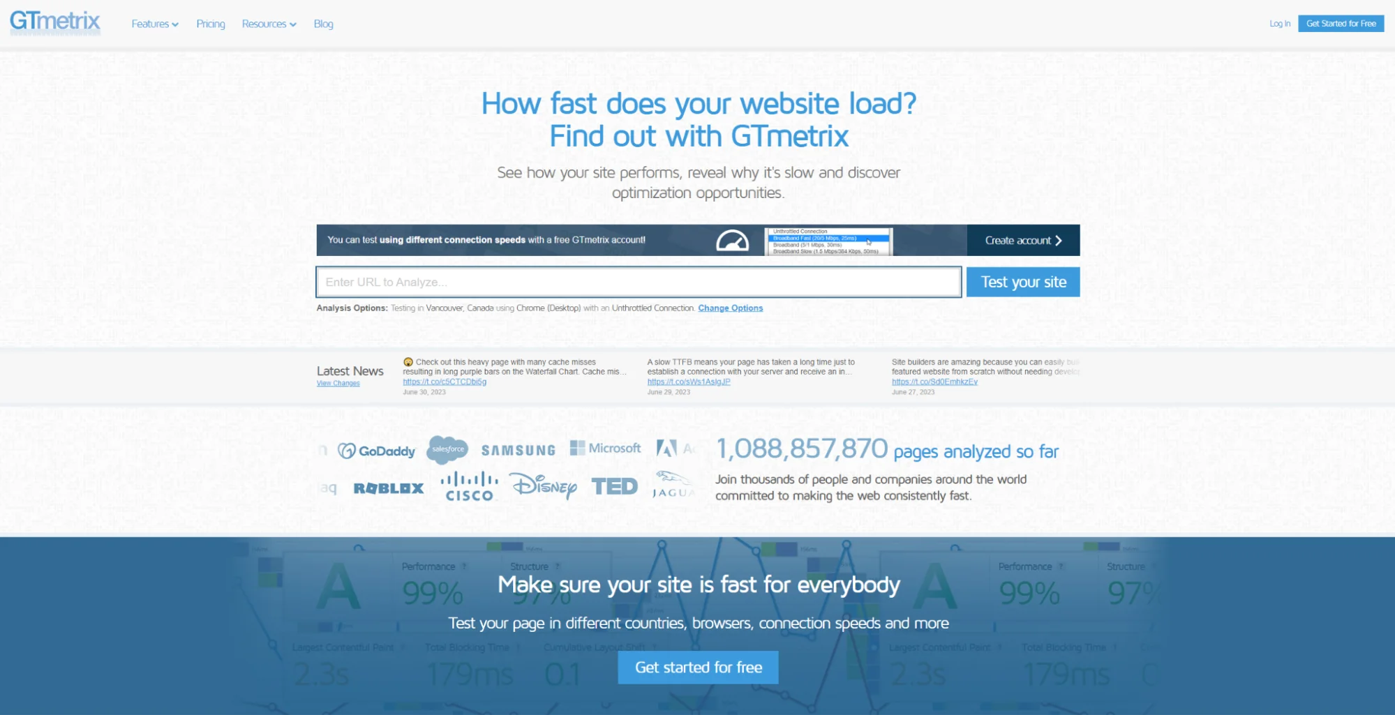 gtmetrix-homepage