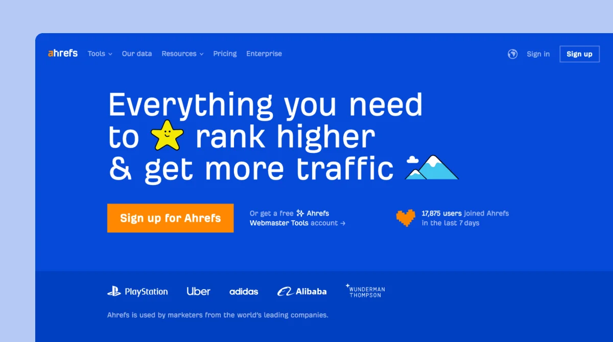 ahrefs-seo-tool-homepage