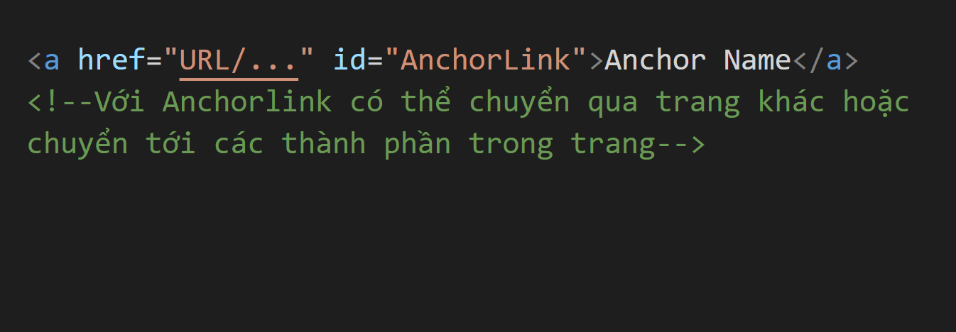 Cách tạo anchor link ở WordPress