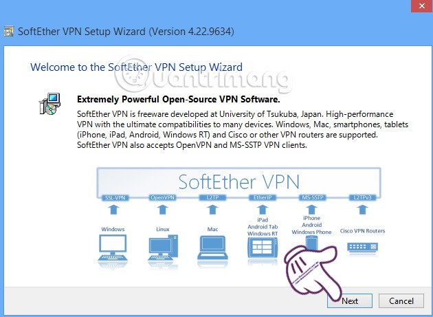 Cài đặt phần mềm VPN Gate