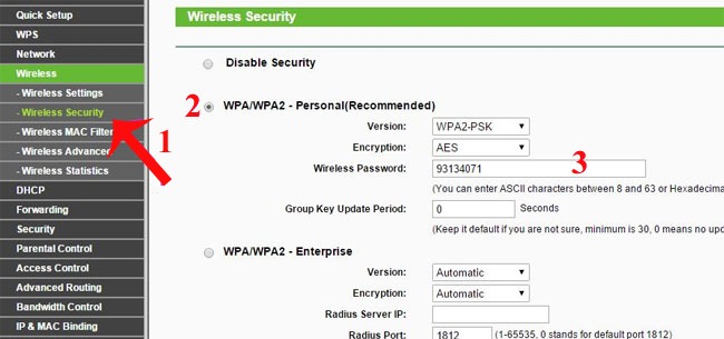 Cách đổi mật khẩu WiFi TP-Link