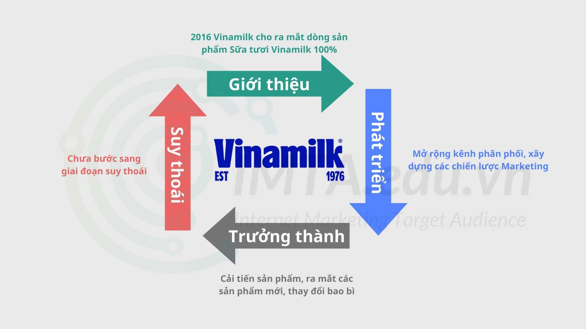 Ví dụ về chu kỳ sống của sản phẩm Vinamilk